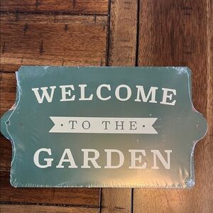 Garden Welcome Sign - Green